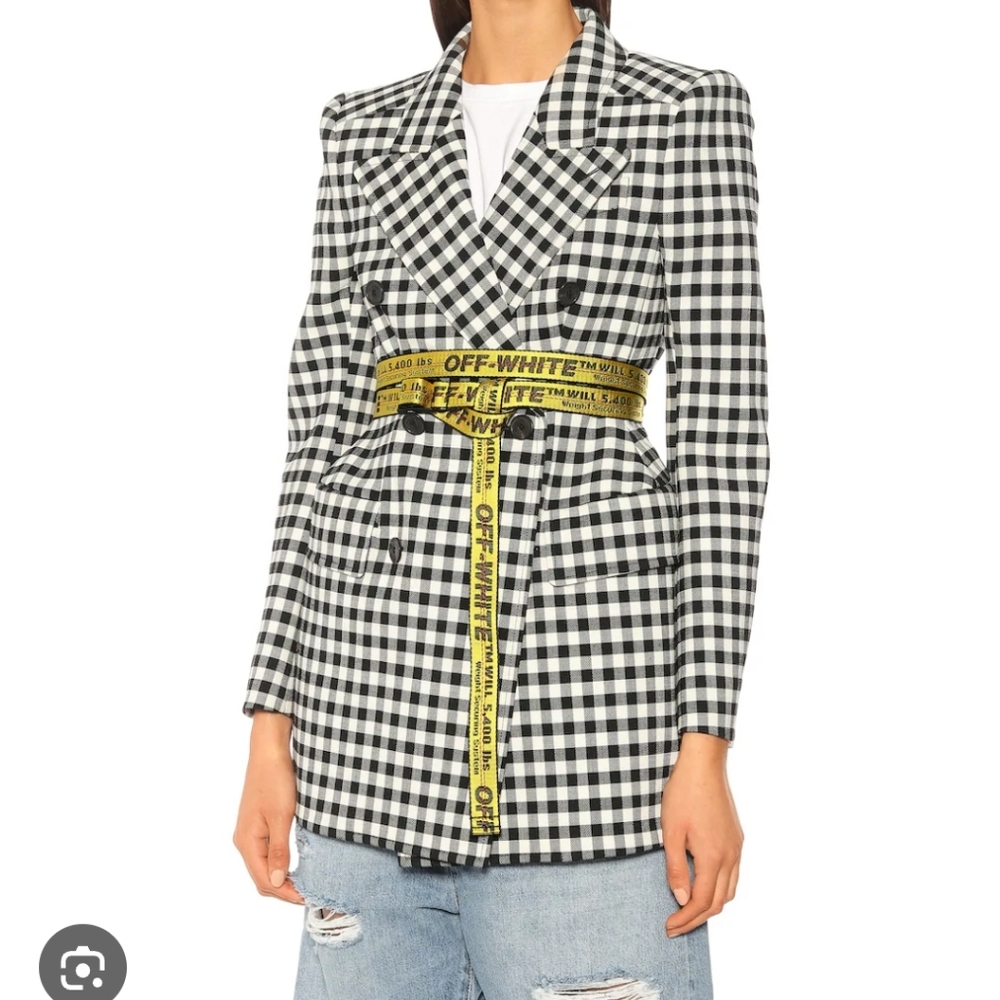 Off-White yellow mini belt